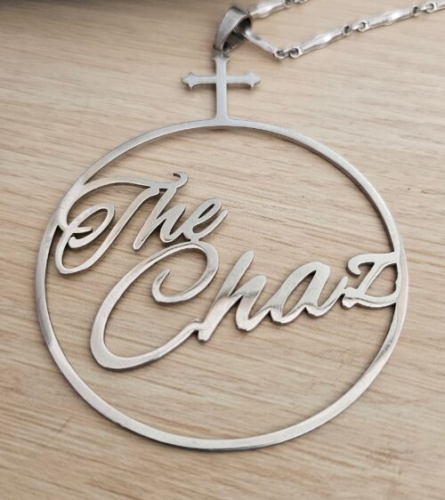 "The Chaz" God-Above-Self Necklace (Silver)